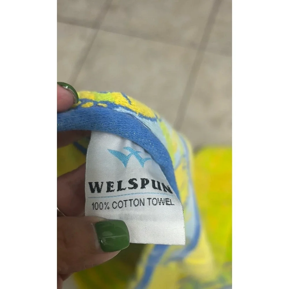 Vintage Wellspun‎ 100 percent cotton textured reversible beach towel 33